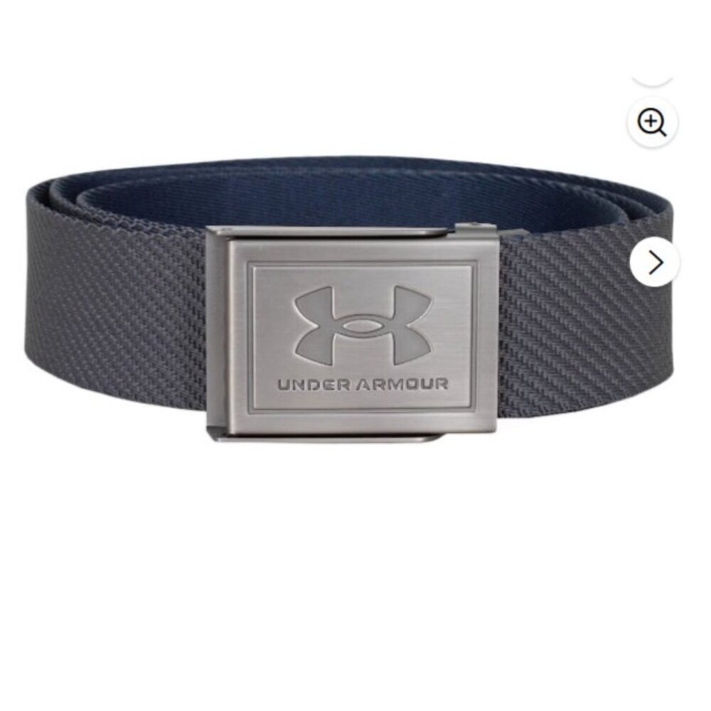 Under Armour Webbing Belt Mens OSFM Adjustable Tactical Casual Golf Gray NWT